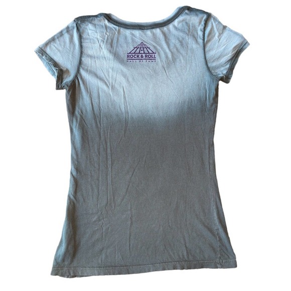 Rock & Roll Hall of Fame Ombré Grey Screen Print Short Sleeve T-shirt Size Small - Picture 3 of 7